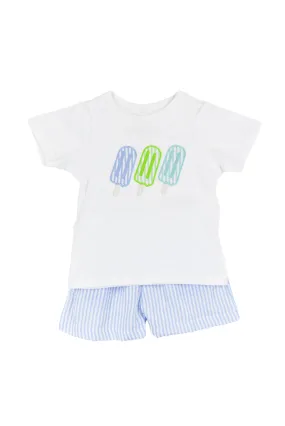 Boys Popsicle Party Shorts Set