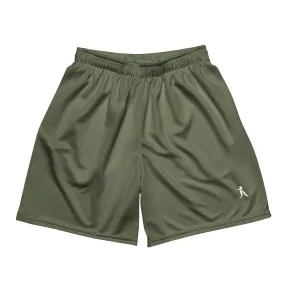 Olive Green Mesh Shorts